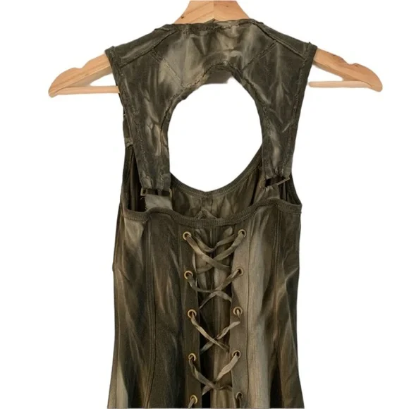 Lip Service Warbird Apocalyptic lace up mesh Gothic Dress - Picture 12 of 12